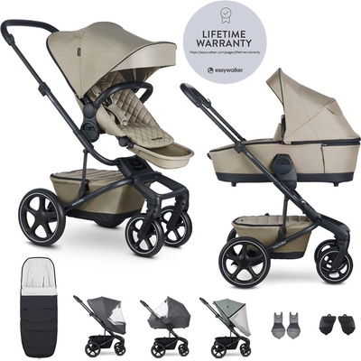 EASYWALKER Set XXL kombinovaný Harvey5 Premium Pearl Taupe s príslušenstvom 2020