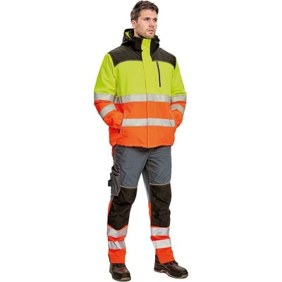 Cerva Knoxfield HV WINTER parka červená