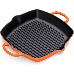 Le Creuset Грил тиган Signature квадратен 30 см огненооранжев (20200300900422)