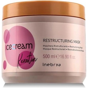 Inebrya Ice Cream Keratin Restructuring Mask реструктурираща маска с кератин 500 ml унисекс