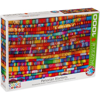EUROGRAPHICS Пъзел Eurographics от 1000 части - Цветни одеяла (60005535)