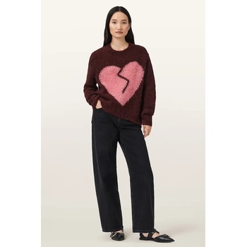 AllSaints Пуловер с вълна AllSaints LUVHEART (W078KC)