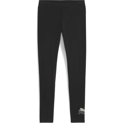 Puma ESSENTIALS LOGO LAB LEGGINS čierna biela