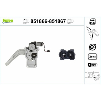 Mechanizmus zdvíhania okna VALEO 851867