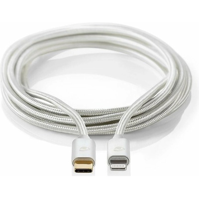 Nedis CCTB39650AL10 Lightning, Apple Lightning 8pinový, USB-C™ Zástrčka, 1m, stříbrný