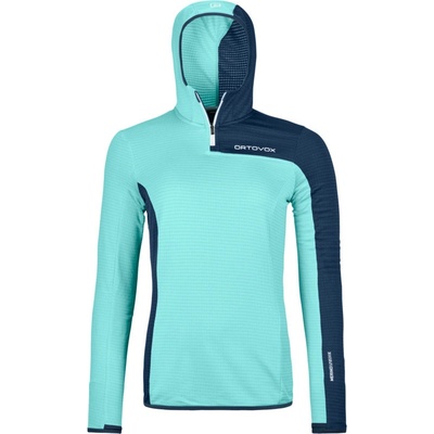 Ortovox Fleece Light Grid ZN Hoody dámska mikina ice waterfall