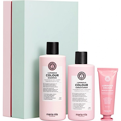 Maria Nila Luminous Colour Sada - Šampon 350 ml + kondicionér 300 ml + maska 50 ml