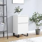 vidaXL Бюфет бял 40x35x70 см инженерно дърво (831164)