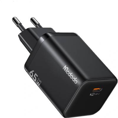 Mcdodo Зарядно за стена Mcdodo Ultimate Mini (CH-0850) - GaN USB-C, 65W, бързо зарядно - Черно