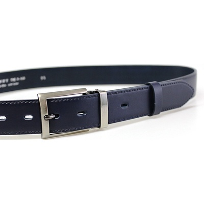 Penny Belts pánský kožený opasek 35-020-1-56 modrý