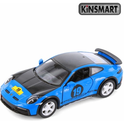 Kinsmart Porsche 911 Rallye Livery Edition modré 1:36