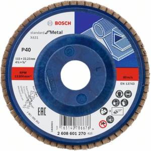 Bosch Ламелен диск X431, SfM 115 мм, 22, 23 мм, 40 2608601270 (2608601270)