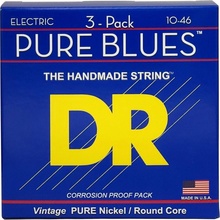 DR Strings PHR 10 Pure Blues Nickel Medium Electric Guitar Strings