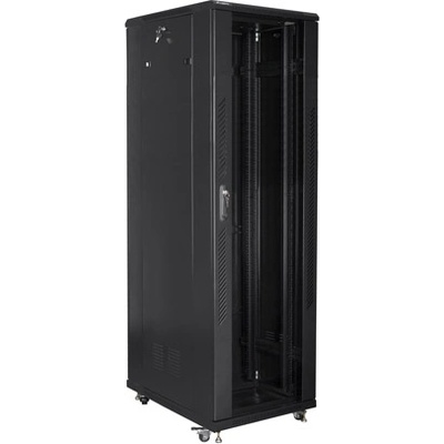 Lanberg Комуникационен шкаф Lanberg rack cabinet 19" free-standing 42U / 800x800 self-assembly flat pack black (FF01-8842-12B)