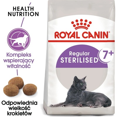 Royal Canin Sterilised +7 10 кг суха храна за възрастни котки на възраст от 7 до 12 години, стерилизирани