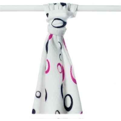 Kikko osuška Bambusová línia kolekce Spirals&Bubbles potisk 1 ks 90x100 cm Magenta Bubbles 2020