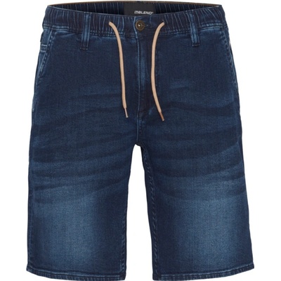 Blend DENIM SHORTS tmavo modrá