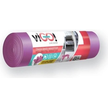 Vigo pytle s uchy HDPE 35l 8 µm fialové vůně levandule 26ks