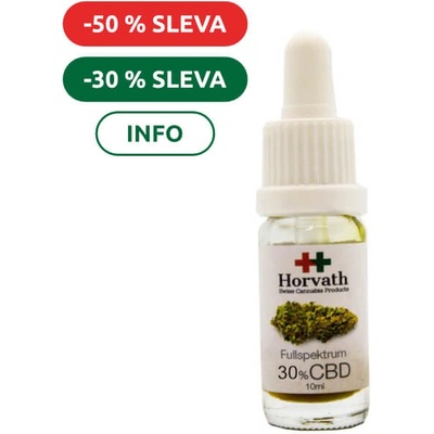 Horvath Swiss Cannabis 30% CBD Fullspektrum olej 10 ml