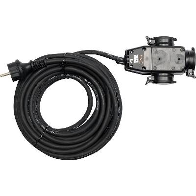 YATO Prodlužovací kabel s gumovou izolací 20m -3zásuvky YT-81162