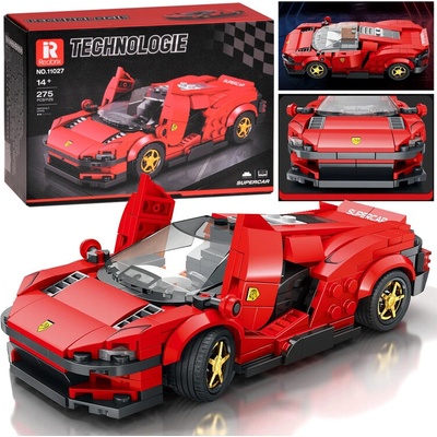 Reobrix Stavebnice Červené futuristické superauto s výklopnými dveřmi