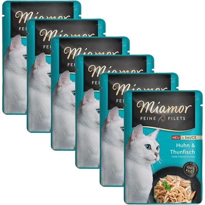 Miamor Feine Filets in Sauce пиле и риба тон 6 x 100 г
