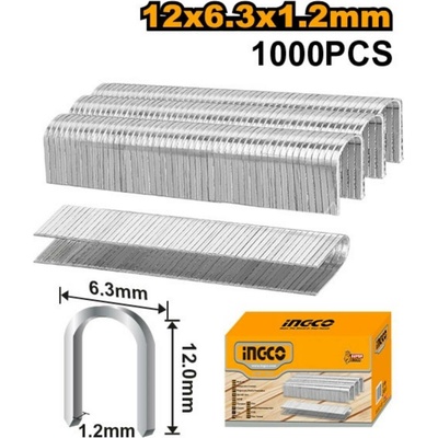Sponky do zošívačky 12mm, 1000ks INGCO