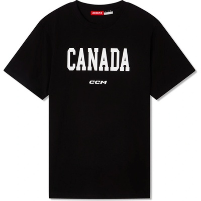 CCM pánské tričko Flag Tee Team CAN black