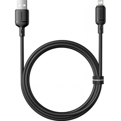 Baseus P10377702113-00 Silky USB/Lightning 1m černý