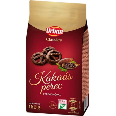 Urban Classics Kakaové praclíky v horkej poleve 160 g