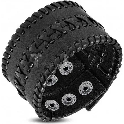 Talitha Черна кожена гривна