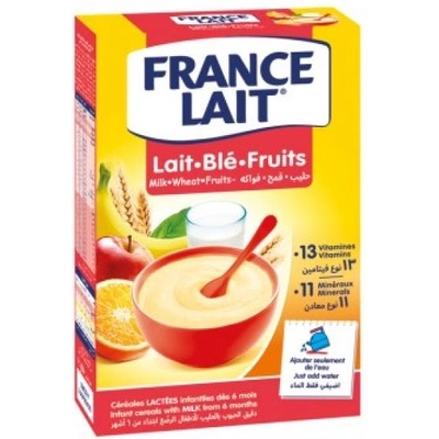 France Lait Пшенична млечна каша плодова 250g