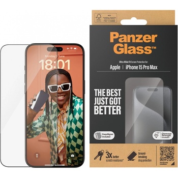 Panzer Стъклен протектор PanzerGlass - UWF, iPhone 15 Pro Max (5711724028120)