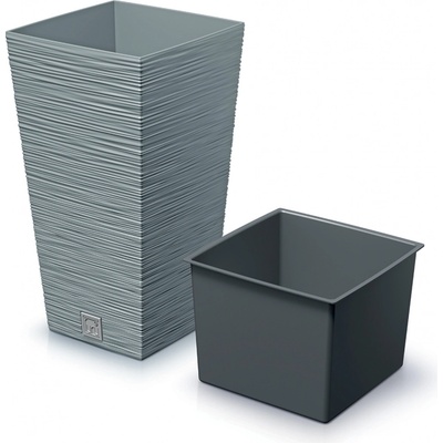 Prosperplast Květináč FURU SQUARE 39,5 cm betonový
