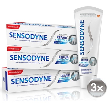 Sensodyne Repair & Protect Whitening zubná pasta 3 x 75 ml