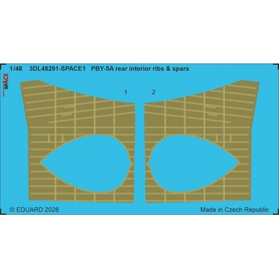 EDUARD PBY-5A rear interior ribs & spars SPACE 1/48 recommended for ICM
