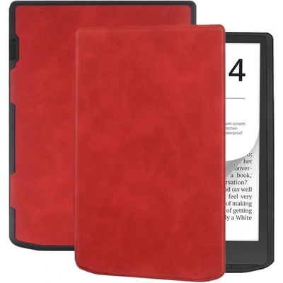 Protemio 75337 SOFT Zaklápacie puzdro Pocketbook InkPad 4 743G / InkPad Color 3 743K3 / InkPad Color 2 743 červené