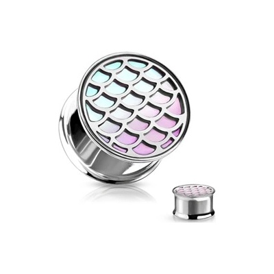 Piercingate Plug do ucha Rybí šupiny PTP00277 tunely, plugy, roztahováky: