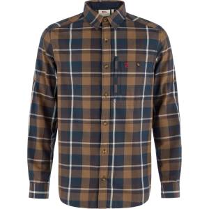 Fjällräven Мъжка риза с копчета Fjällräven Fjällglim Regular Shirt - Wood Brown / Black Oak (033-3363-0212)