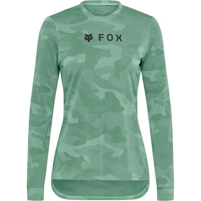 FOX Racing Дамска фланелка с дълъг ръкав за колоездене FOX Racing Women's Ranger Tru Dri L/S Jersey Cycling jersey - Pine (156-2580-0513)