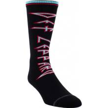 Perri´s Sock ponožky DEF LEPPARD SHARP TEXT LOGO CREW DLC304-001 BLACK