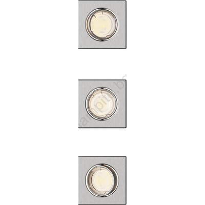 Philips - Комплект от 3 вградени осветителни тела PERIDOT, 1xGU10/7W/230V, сребрист (P7282)