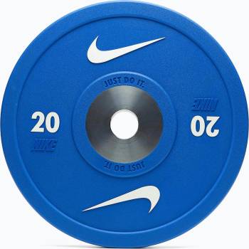 Nike strength Бъмпер тежести Nike Strength Pro Urethane Bumper Plates 20 kg blue/white
