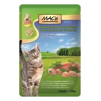 Mac's Cat masová králičí & drůbeží s pampeliškou 12 x 100 g