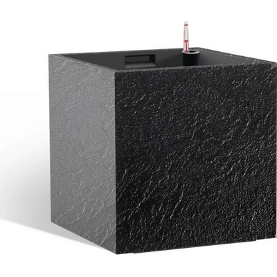 Flower Lover Samozavlažovací květináč Cubico Stone antracit 33 cm