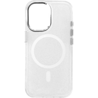 HQWear Кейс Glitter Case MagSafe за iPhone 16 Plus, бял/брокат (Magsafe Glitter Case MagSafe for iPhone 16 Plus White)