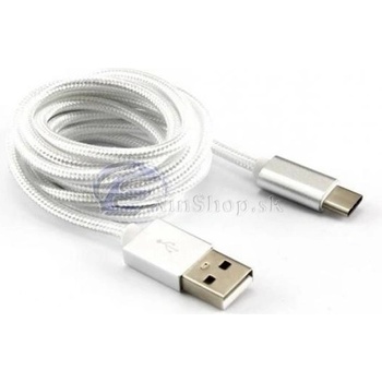 SBOX USB-TYPEC-15W Prepojovací USB 2.0/USB 2.0 Type C, 1,5m, biely