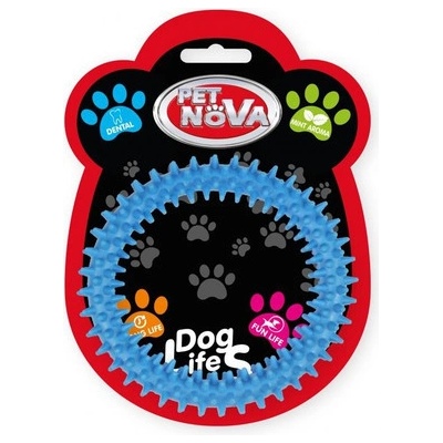 Pet Nova Dog Life Style dentální hračka Ringo modrá, mátová vůně 12,5 cm