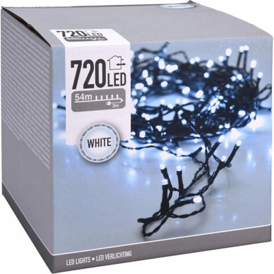 HOMESTYLING Vánoční světelný řetěz studená bílá 720 LED 54 m KO-AX8400070