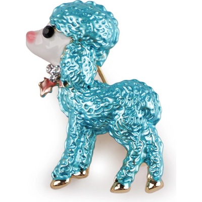 Stoklasa brož králíček, ovečka, žirafa, liška 1 modrá pomněnková ovečka